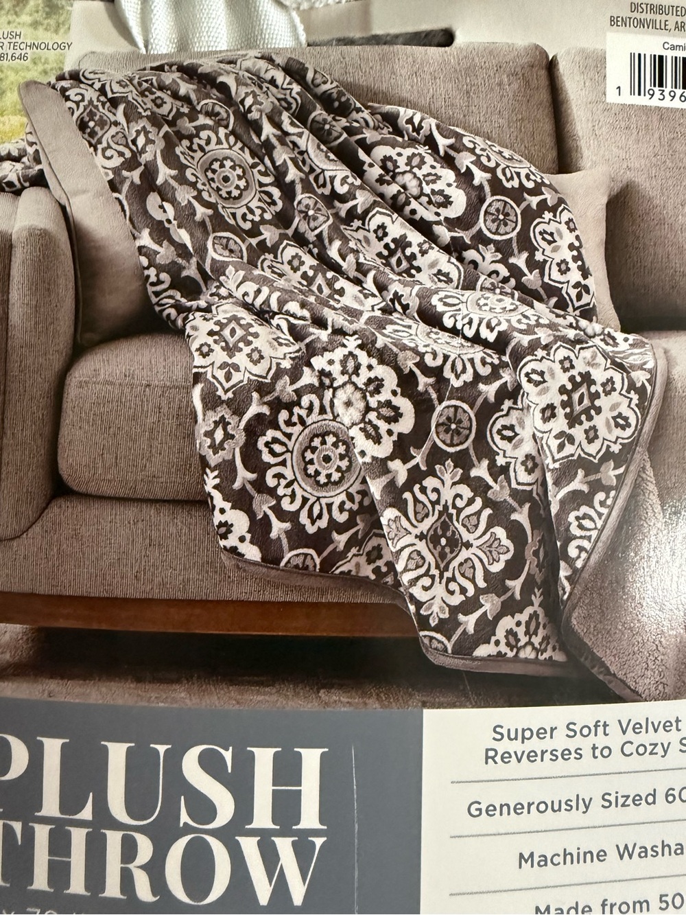 Plush Reversible Soft Throw Blanket